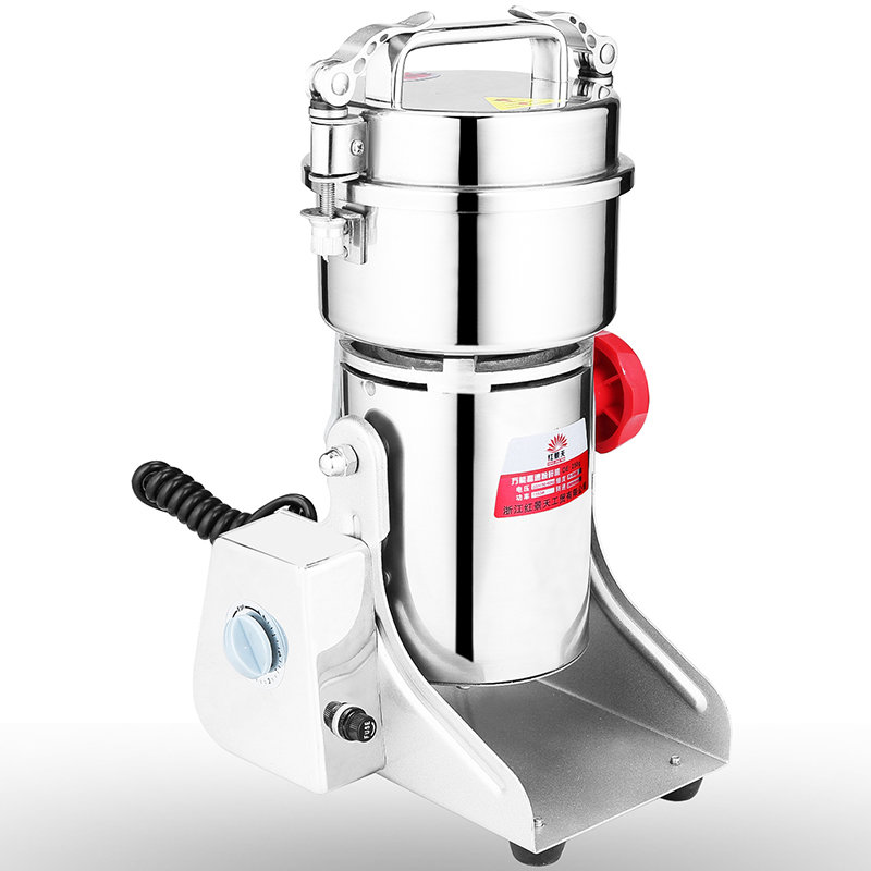 红景天de250g锁扣摇摆中药材粉碎机不锈钢家用商用厨房骨头珍珠打粉机