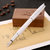 毕加索（PIMIO）916马拉加铱金笔8色可选土豪金钢笔1.0MM美工笔商务墨水笔礼盒(白色钢笔)第3张高清大图