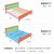 华南家具 简约现代实木床卧室家具1.8米双床铺中式现代1.5米单人床铺(胡桃色 1.8*2.0M-单床)第5张高清大图