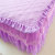 欧佩丹韩式公主风蕾丝边夹棉床裙单件防滑床垫保护套1.5m1.8米单双人席梦思加厚床罩(紫色)第5张高清大图