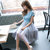 Mistletoe夏季女装小清新修身连衣裙 F6662(蓝色 S)第5张高清大图