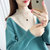 女式时尚针织毛衣9558(粉红色 均码)第4张高清大图
