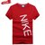 耐克夏季新款情侣运动服短袖休闲运动男女半袖T恤(红色 S)第2张高清大图