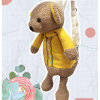 小熊背包儿童可爱玩具毛绒玩具背包/毛绒公仔/布娃娃/抱枕/卡通抱枕/安抚玩具包包(黄色 40cm)