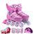 美洲狮（COUGAR）小孩溜冰鞋儿童全套装可调小孩轮滑鞋旱冰鞋男女(绿色套装+包 L（可调37-41）)第3张高清大图