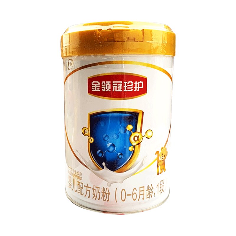 伊利yili金领冠珍护1段800g6罐婴儿配方奶粉06个月适用
