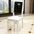 古宜（Guyi） 古宜 烤漆简约现代白餐椅木质休闲餐桌椅子实木电脑椅子书桌椅 现货(G511储藏软包方凳2把)第2张高清大图