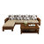 忆斧至家 中式 沙发组合客厅整装全实木中式家具布艺沙发简约(海棠色 单人位*)第5张高清大图
