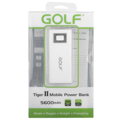 高尔夫（GOLF）GF-002移动电源充电宝（白色）（5600mAh）