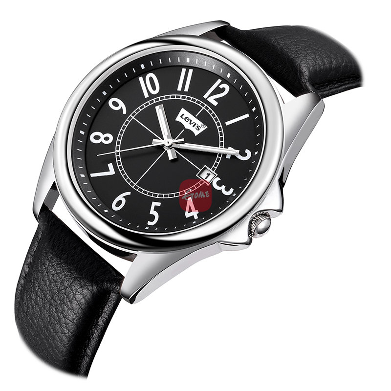 李维斯(levis)手表 时尚百搭系列石英男表黑盘黑带lt