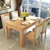 北欧全实木餐桌椅组合6人可伸缩折叠白蜡木原木色饭桌餐厅家具(原木色 实木餐桌)第2张高清大图