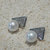 OA ONNEA 韩版时尚大方珍珠水钻耳环  925银针 真白金电镀仿过敏(白色)第4张高清大图