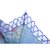 天堂塞纳湖畔341E三折超轻防晒防紫外线遮阳伞（蓝色）（印花绣蝴蝶边钢杆铝骨）第3张高清大图