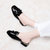 古奇天伦包头方跟拖鞋女夏季新款外穿韩版时尚中跟凉拖百搭漆皮懒人一脚蹬女鞋子8471-2(米色 34)第8张高清大图