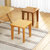 SKYMI竹子新中式家用凳子餐厅凳梳妆凳可叠放竹板凳矮凳子换鞋凳(茶色)第4张高清大图