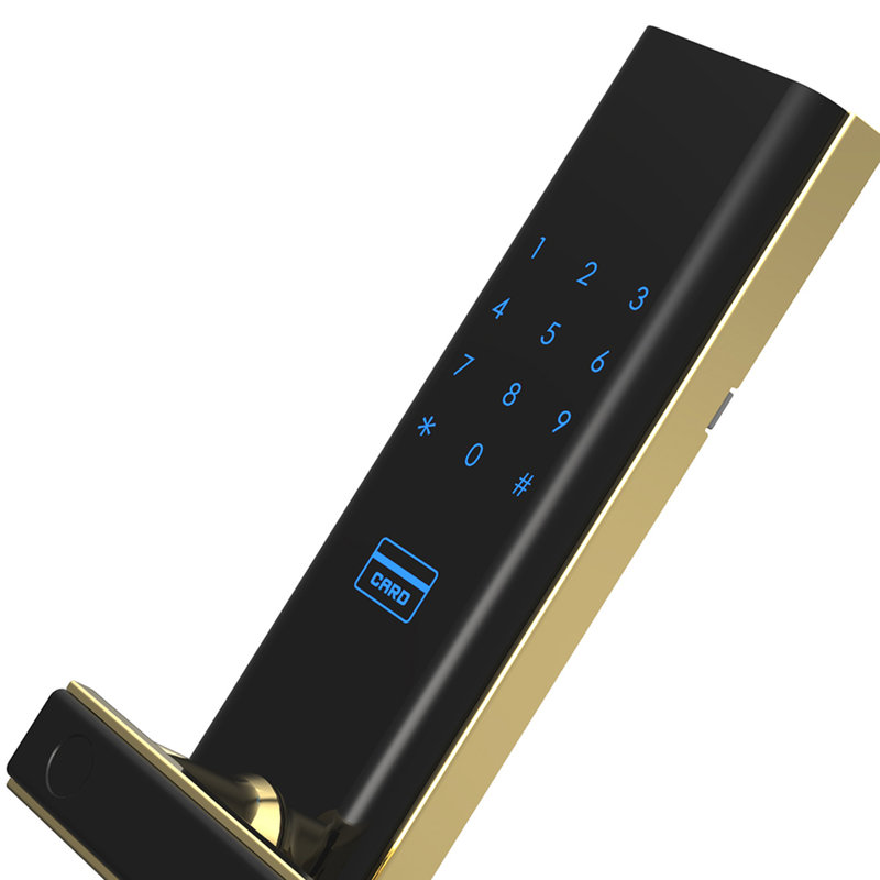 voc智能门锁x9黑金指纹锁密码锁5a级钻化触摸屏02秒响应速度