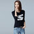 VEGININA 韩版修身体恤打底衫女长袖潮 9874(黑色 S)第2张高清大图