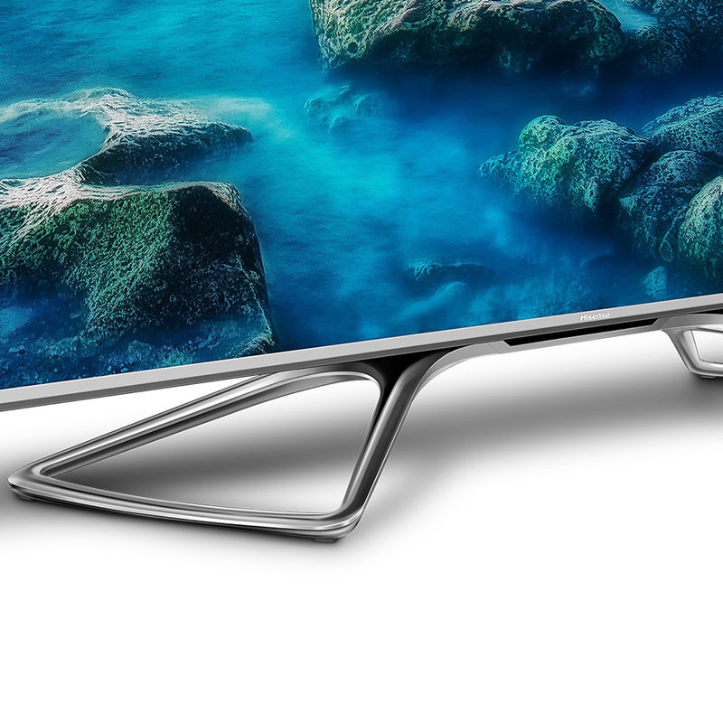 海信hisensehz55u7e55英寸4k智能极地银uled全面屏电视