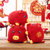 爱迷糊毛绒玩具猪年吉祥物毛绒玩具公仔  存钱罐猪玩偶抱枕可爱猪红色福字福猪新年礼物(红色 30cm)第3张高清大图