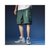 新款工装短裤男潮牌宽松男士变色五分裤休闲运动空调冰丝裤子薄款(绿色 L)第9张高清大图