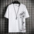 X17短袖T恤男夏季纯棉修身半袖上衣韩版潮流薄款帅气五分袖XCF0134(灰色 XL)第5张高清大图