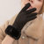 伊格葩莎毛绒手可触屏套冬天女分指加厚保暖加绒骑车防风韩版可爱手套(卡其色)第5张高清大图