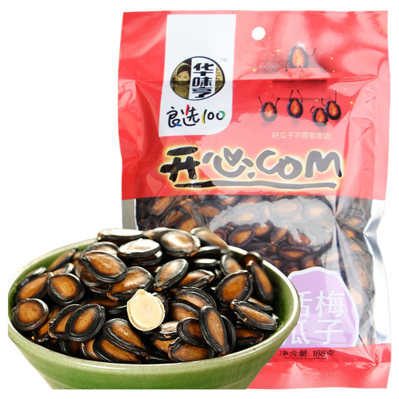 休闲零食 坚果炒货 话梅瓜子188克【图片 价格 品牌 报价】-真快乐app