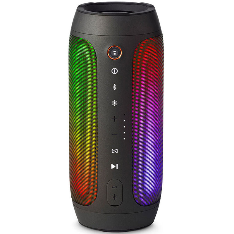 jbl pulse2 焕彩led灯效 app远程控制 智能音箱 双低音 防水溅 黑色