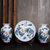 景德镇陶瓷器三件套小花瓶现代中式客厅电视柜插花工艺品装饰摆件(绿荷清)第3张高清大图