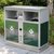 俊采云JCY-S173不锈钢户外垃圾桶分类垃圾桶室外垃圾分类垃圾箱大号商用办公分类 户外分类垃圾桶（单位：组）(墨绿色 JCY-S173)第5张高清大图