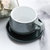 丹麦VIVA Ella系列陶瓷咖啡茶杯带碟茶杯茶具套装250ml 国美厨空间(薄荷深绿)第4张高清大图