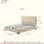 左右真皮床现代简约1.5m1.8米公主床大床婚床双人床卧室家具 DR052(单床（深蓝色） 1.5*2米)第5张高清大图