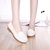 AICCO 2016新款牛皮单鞋软底妈妈鞋舒适工作鞋防滑耐磨护士鞋1608(白色 40)第4张高清大图