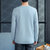 富贵鸟男士2021年秋季新款纯色印花T恤时尚都市潮流韩版百搭青春流行长袖(蓝色 XL)第5张高清大图