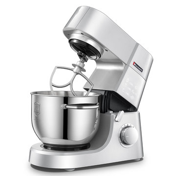 海氏(Hauswirt) HM755 5L 厨师机 多功能全自动和面机揉面机 银