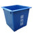 滋仁 户外垃圾桶果皮箱无盖塑料果壳箱蓝色大号室外分类环卫加厚正方形(蓝色 默认)第2张高清大图