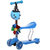 好贝乐儿童滑板车四轮小孩滑板车2岁宝宝踏板车玩具12岁小孩滑滑车(蓝色三合一)第4张高清大图