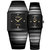 多姆（DOM）手表  时尚潮流个性黑陶瓷防水系石英腕表(方形黑陶瓷女表)第4张高清大图