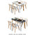 匠林家私北欧实木餐桌椅组合家用长方形饭桌现代简约小户型餐桌子(白色 120cm)第2张高清大图