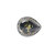 Ecats 泰国曼谷银镶嵌天然琥珀戒指 金花红珀绿珀复古食指 附权威鉴定证书(金花红珀款-戒圈内直径1.72厘米)第3张高清大图