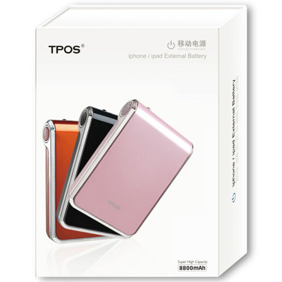 TPOS U802移动电源（粉红色）（8800mAh）