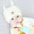 春秋冬新生儿胎帽初生儿女童宝宝套头棉帽男童婴儿帽子12个月(浅粉)第4张高清大图