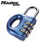 MASTER LOCK玛斯特锁具便携式密码锁箱包锁户外旅行迷你挂锁633D(蓝色)第3张高清大图