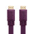 JH晶华紫色扁线HDMI线电脑带音频高清线显示器HDMI线连接线转换线台式机电视机机顶盒社戏机显示器连接线 1.5米(紫色 1.5米)第4张高清大图