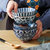 日本进口陶瓷碗单个和风日式碗餐具釉下彩家用套碗套装碗高脚饭碗(4.9英寸 梅花高脚碗 默认版本)第5张高清大图