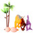 福九易玩具恐龙玩具软胶超大号可发声动物46cm霸王龙 恐龙玩具套装 生日礼物 男孩女孩 节日礼物 小号套装（4）(混合色)第2张高清大图