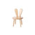 实木宝宝卡通板凳美工椅兔子耳可爱儿童餐椅YW-JG001(默认)第2张高清大图