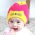 秋冬季婴儿帽子秋冬保暖套头帽韩版新生儿胎帽宝宝帽0-3-6-12个月(宝蓝色)第5张高清大图
