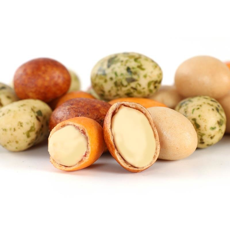 鱼皮花生米500g罐装熟怀旧休闲小零食散装小包香酥多彩花生豆