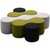 北欧异形办公休闲区沙发公司幼儿园布艺坐墩设计师创意组合矮凳(绿色95*95*42)第5张高清大图